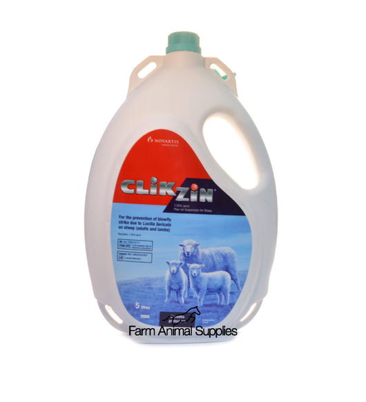 Clikzin 1.25% Pour On Suspension for Sheep - 2.5L or 5L