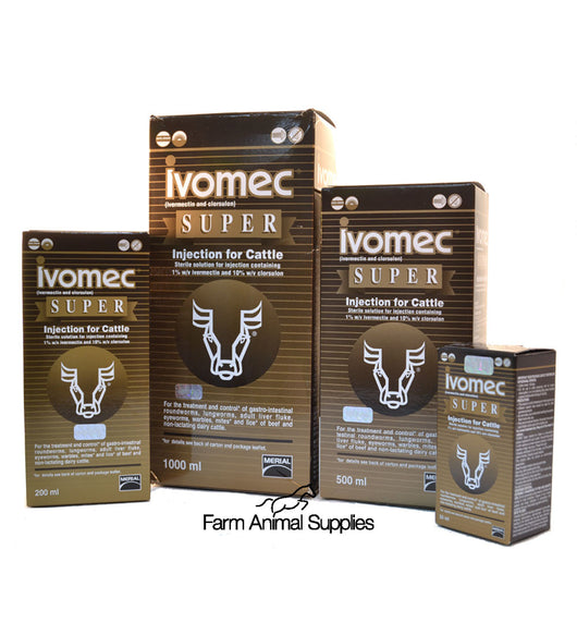 Ivomec Super Injection for Cattle - 50ml, 200ml, 500ml or 1L