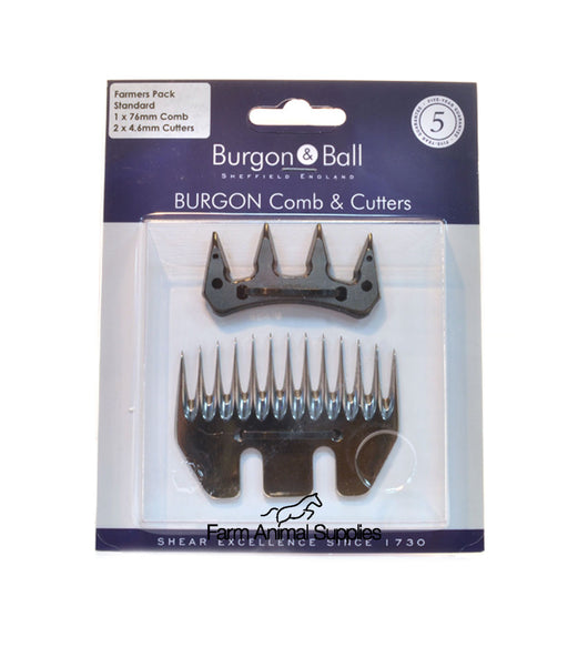 Burgon and Ball Farmers Pack -  Comb & 2 Cutters - 76mm or  93mm