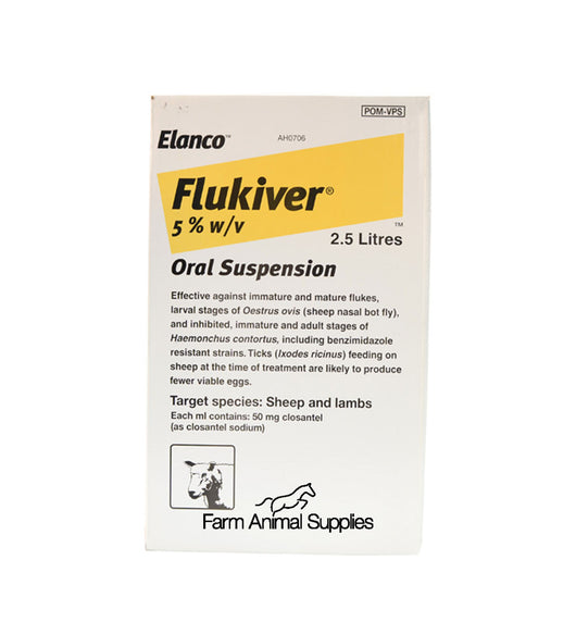 Flukiver Fluke Drench Sheep - 1L, 2.5L or 5L