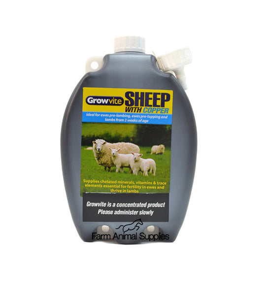 Growvite Sheep Drench With Copper - 2.5L